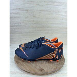 Nike Mercurial Vapor 12 Club FG Black Orange Soccer Cleats Mens Size 12